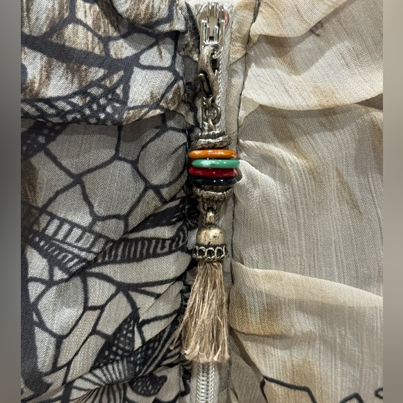 NWT Bleu D'Azur decorative shift dress.  Size 10 - Picture 9 of 10